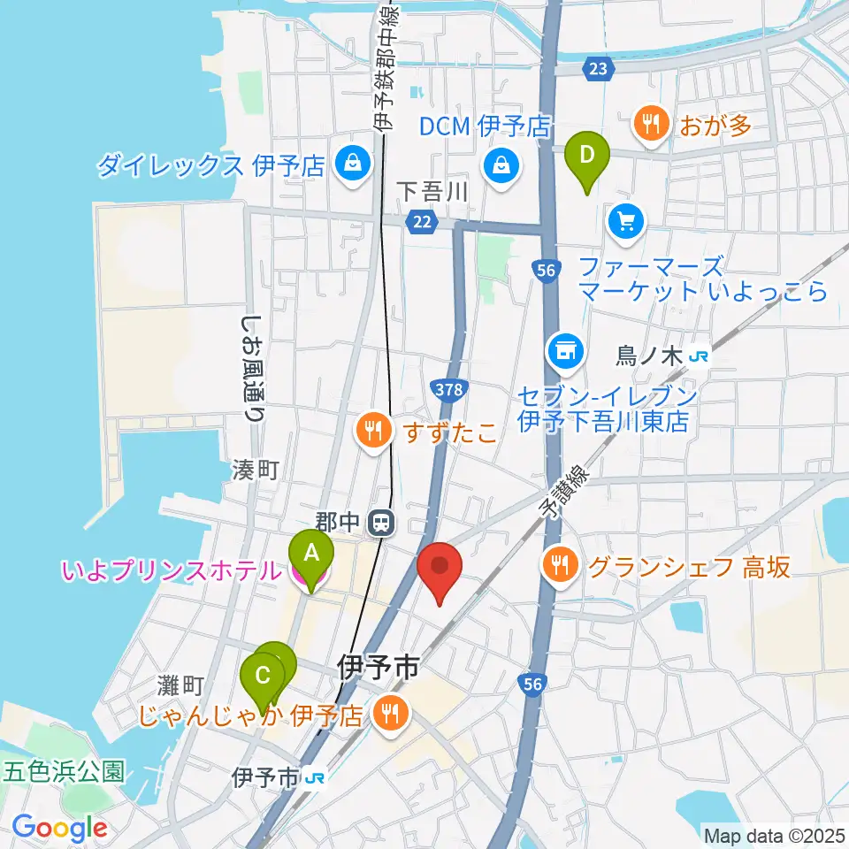 IYO夢みらい館周辺のホテル一覧地図