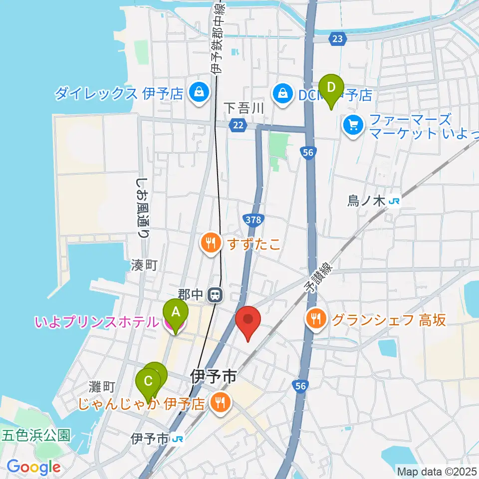 IYO夢みらい館周辺のホテル一覧地図