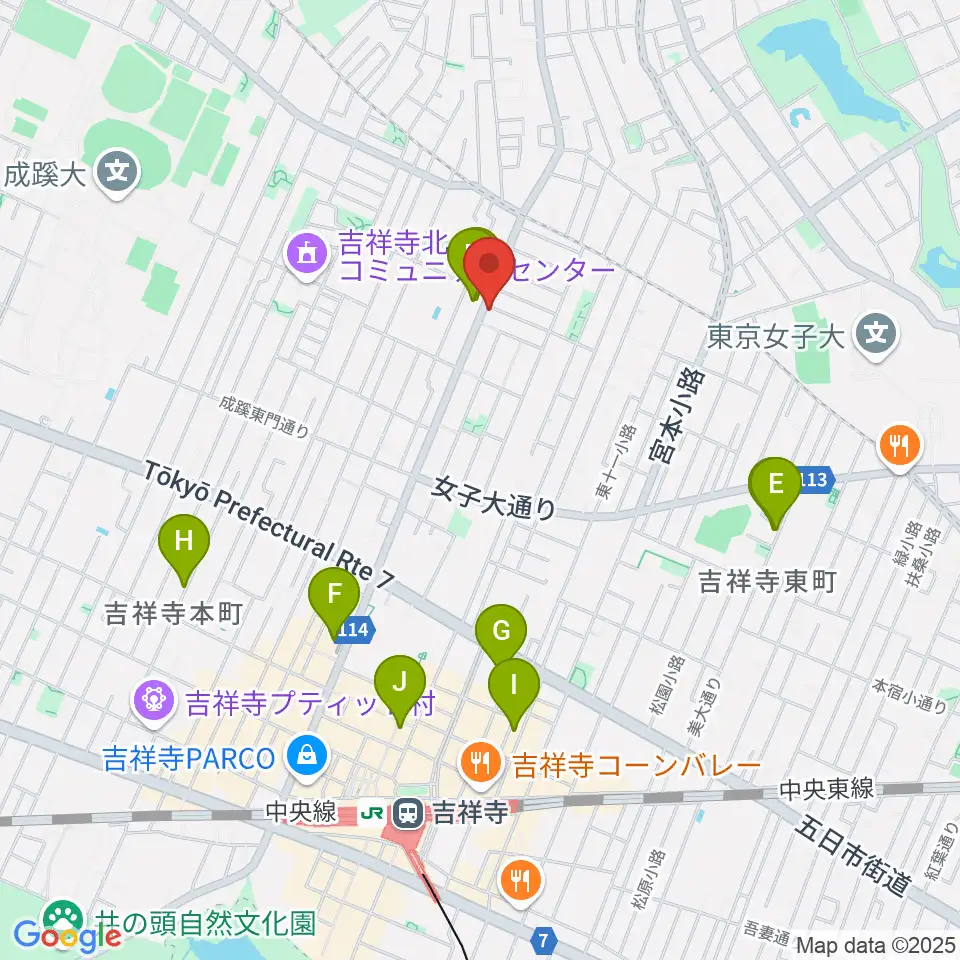 Akkord Guitars周辺のホテル一覧地図