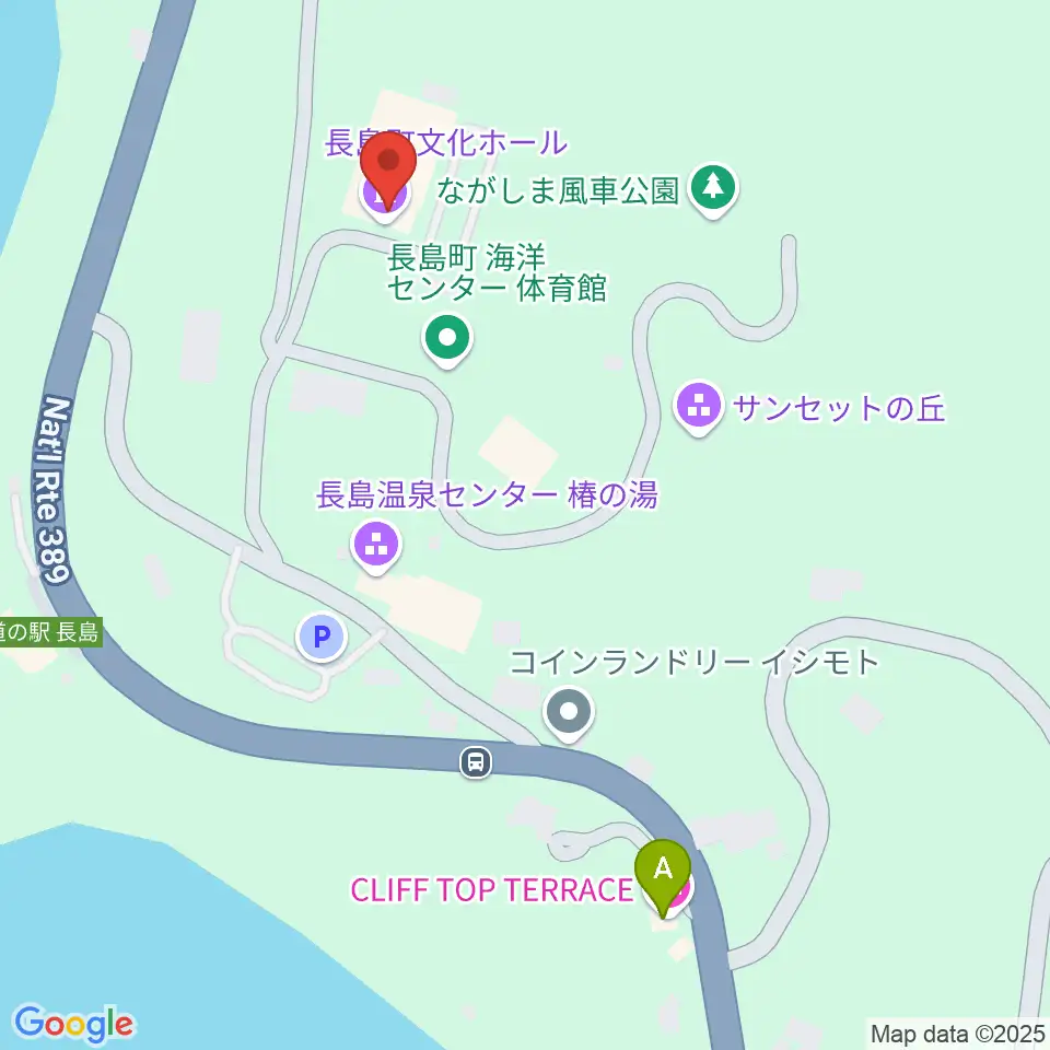 長島町文化ホール周辺のホテル一覧地図