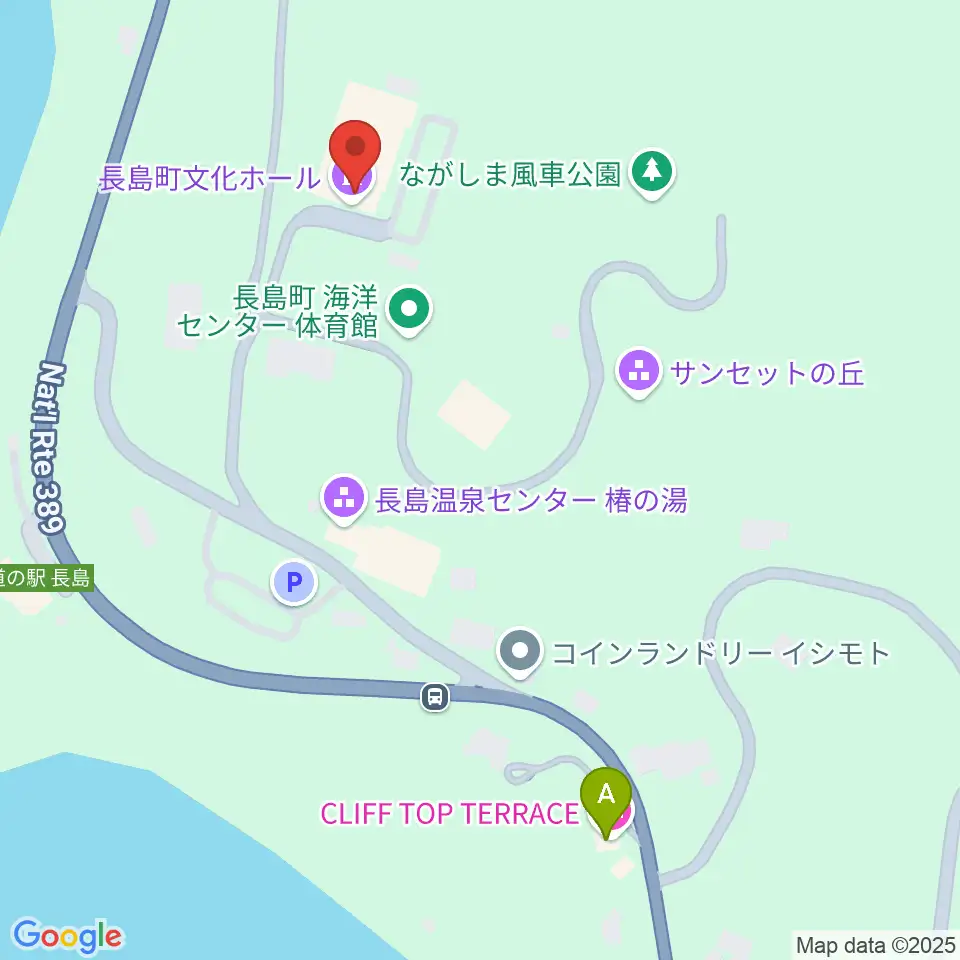 長島町文化ホール周辺のホテル一覧地図