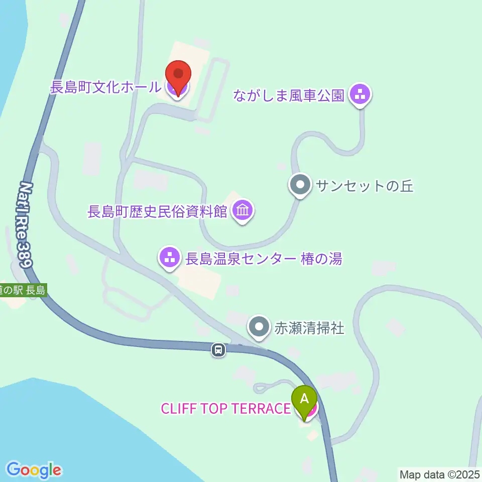長島町文化ホール周辺のホテル一覧地図