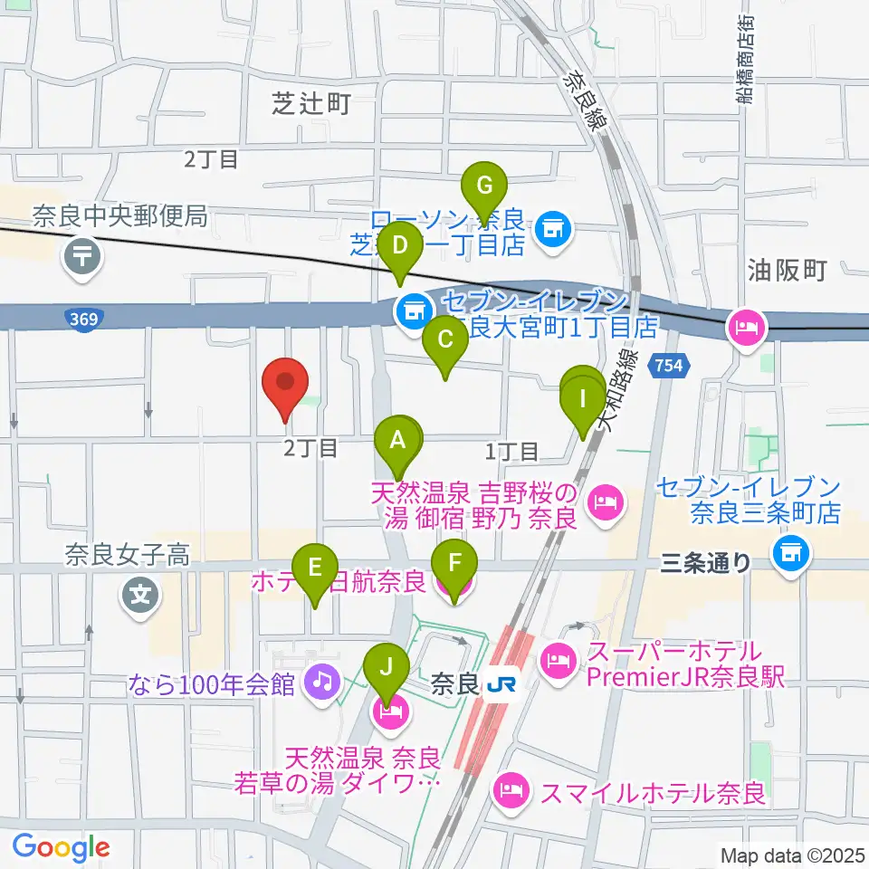 スターヒルスタジオ周辺のホテル一覧地図