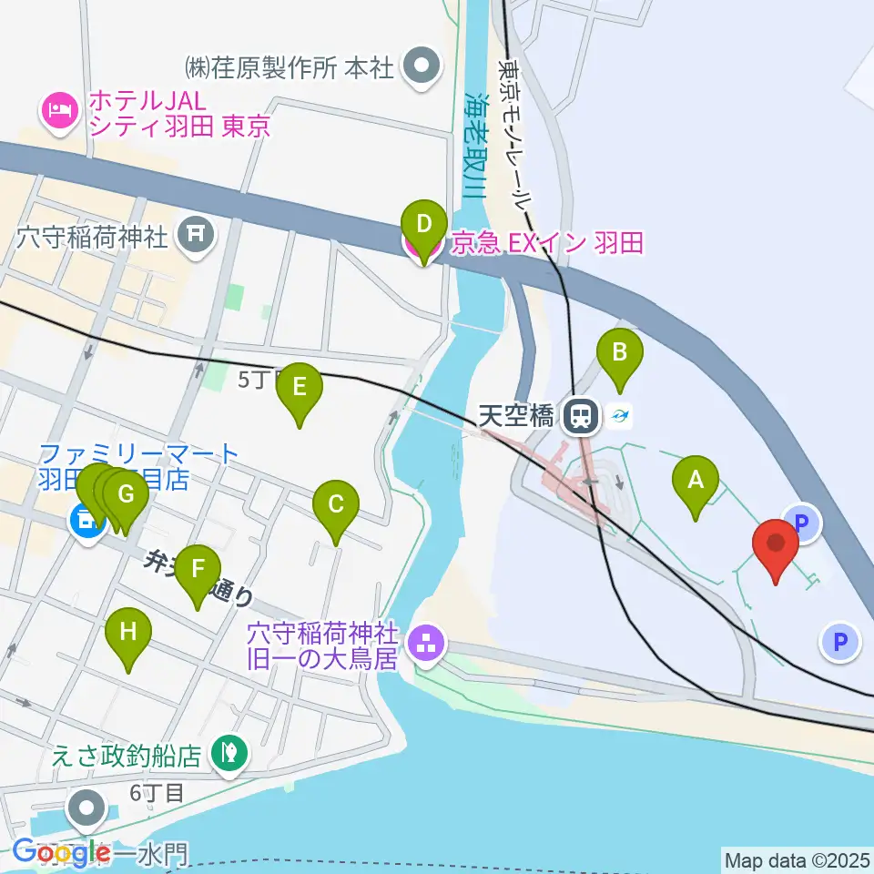 Zepp羽田周辺のホテル一覧地図