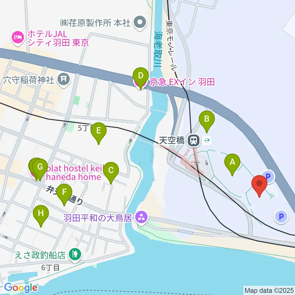Zepp羽田周辺のホテル一覧地図