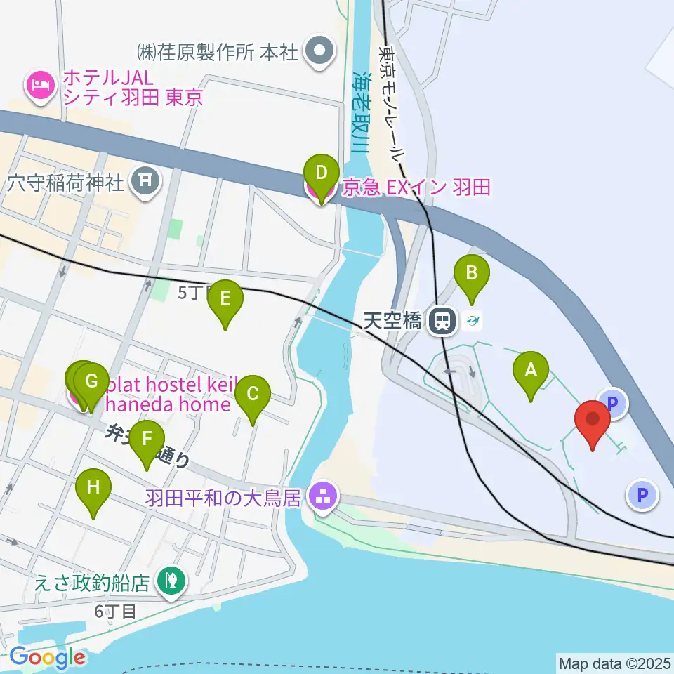 Zepp羽田周辺のホテル一覧地図