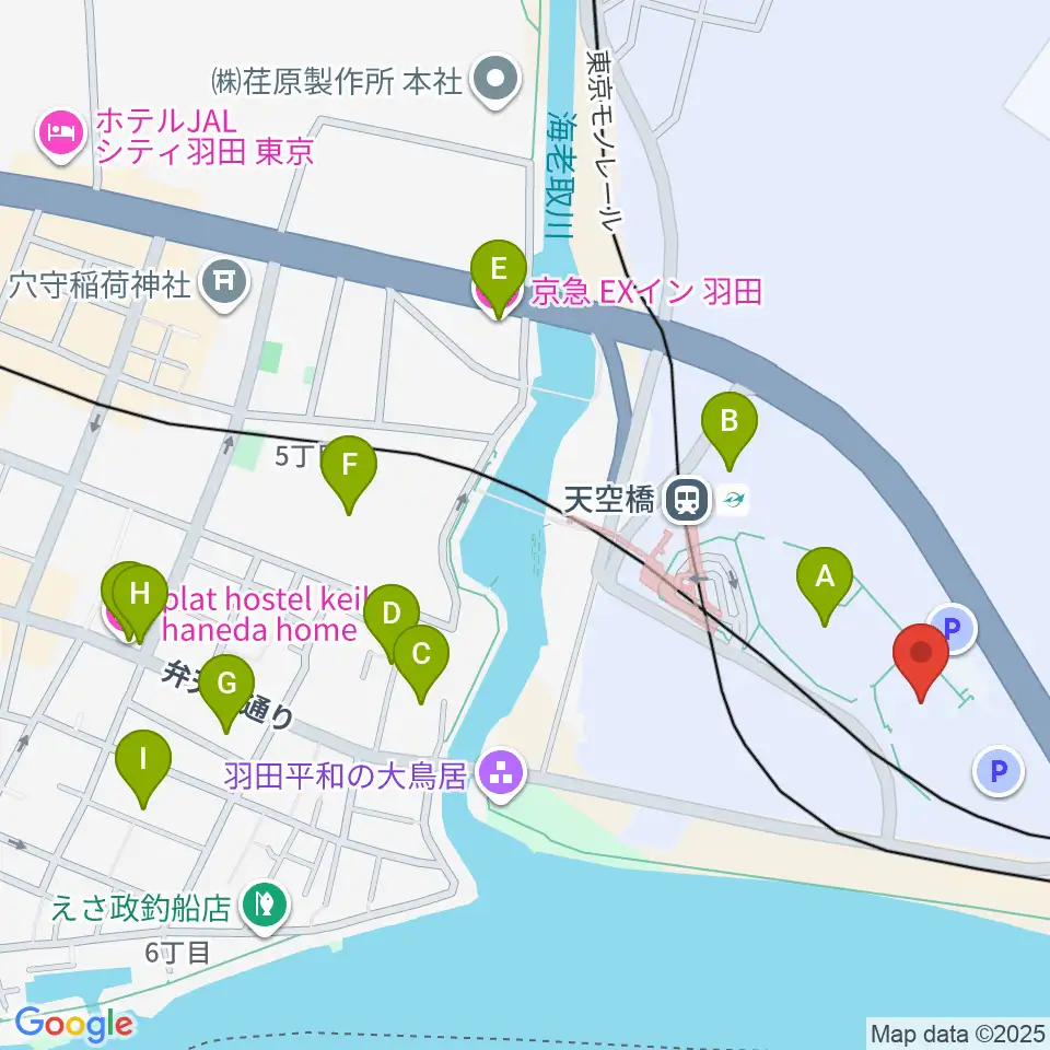 Zepp羽田周辺のホテル一覧地図