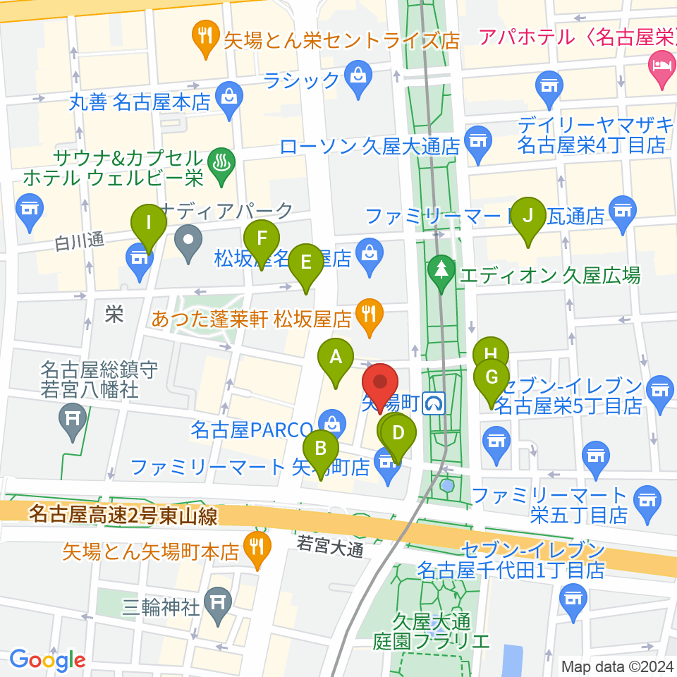 センチュリーシネマ周辺のホテル一覧地図