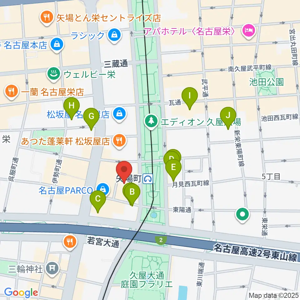 センチュリーシネマ周辺のホテル一覧地図