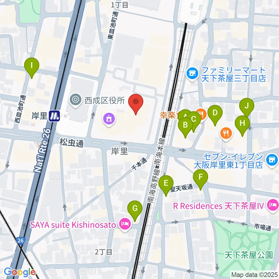 大阪フィルハーモニー会館周辺のホテル一覧地図