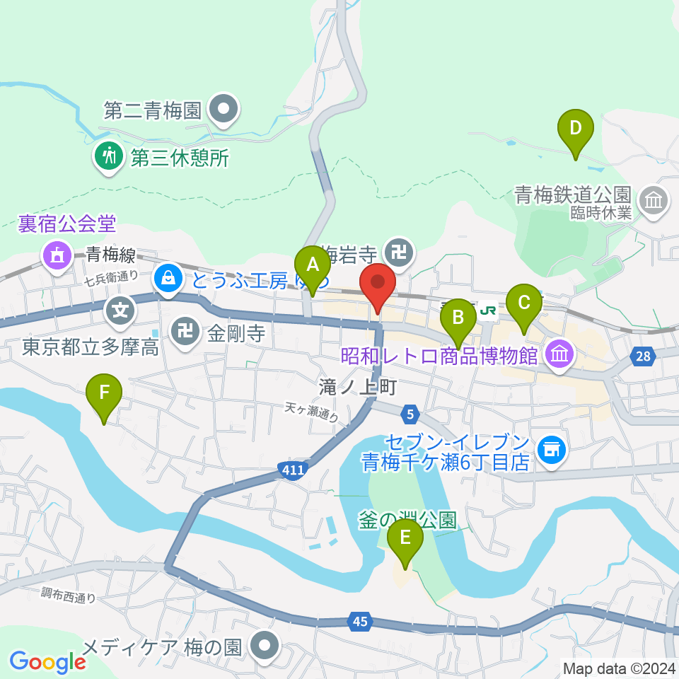 S&Dたまぐーセンター周辺のホテル一覧地図