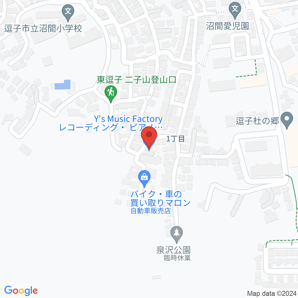 Y's Music Factory周辺のホテル一覧地図