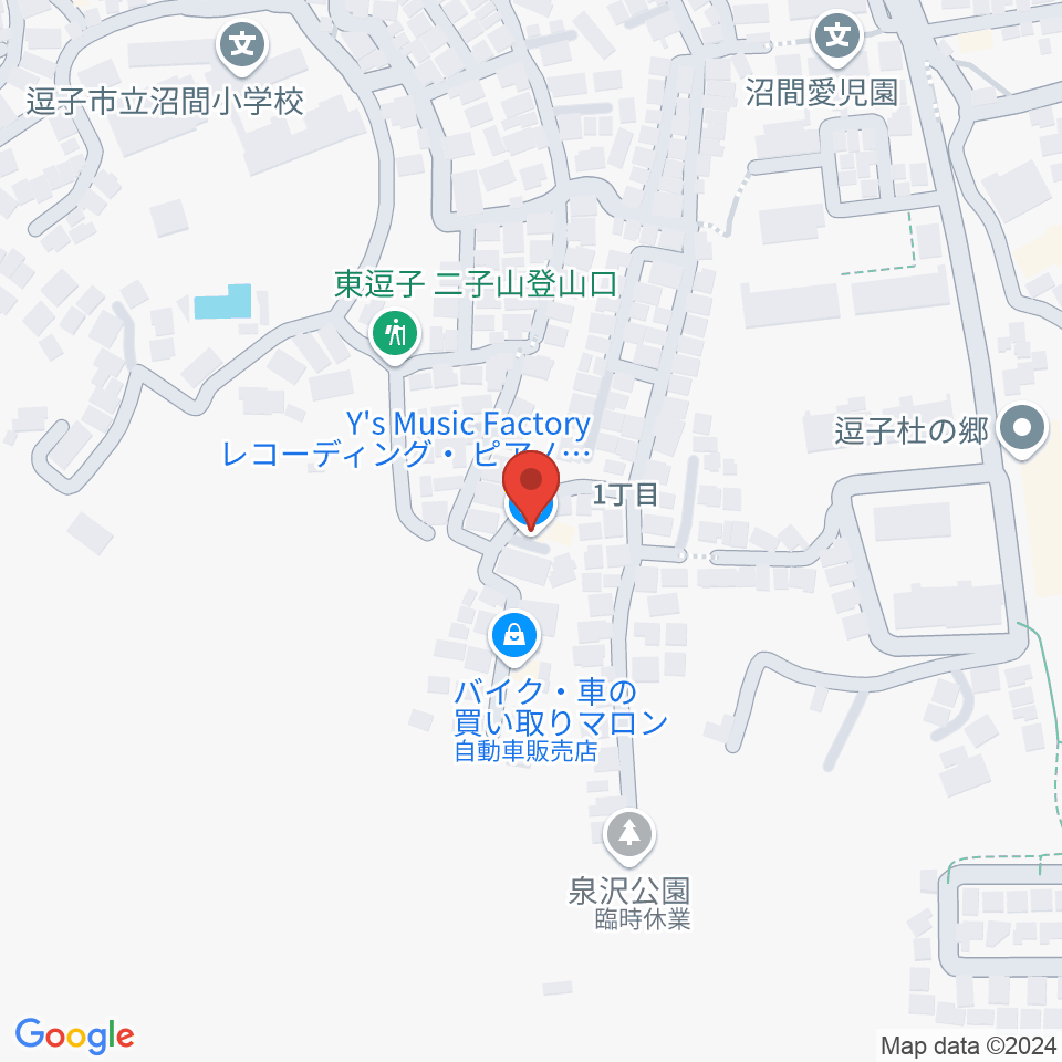 Y's Music Factory周辺のホテル一覧地図