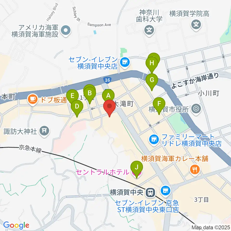Blue in Green周辺のホテル一覧地図