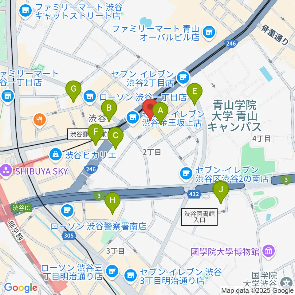 渋谷シアター・イメージフォーラム周辺のホテル一覧地図