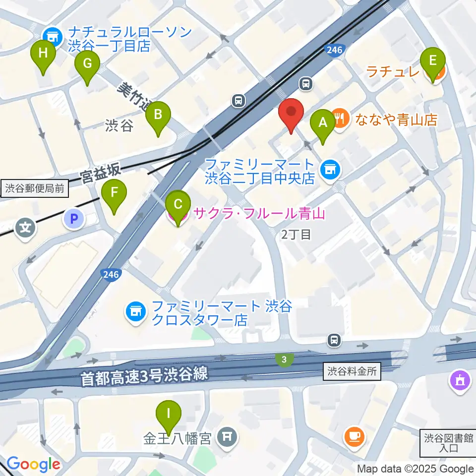 渋谷シアター・イメージフォーラム周辺のホテル一覧地図