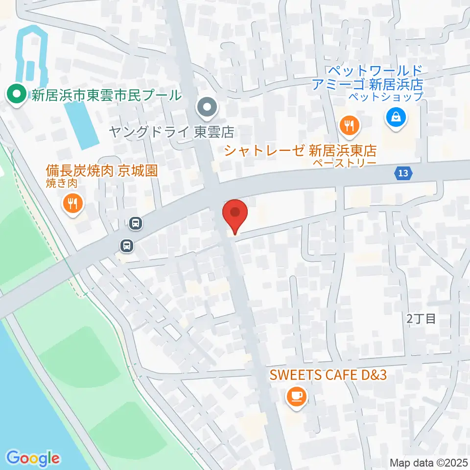 ヤストミ楽器・音楽教室周辺のホテル一覧地図