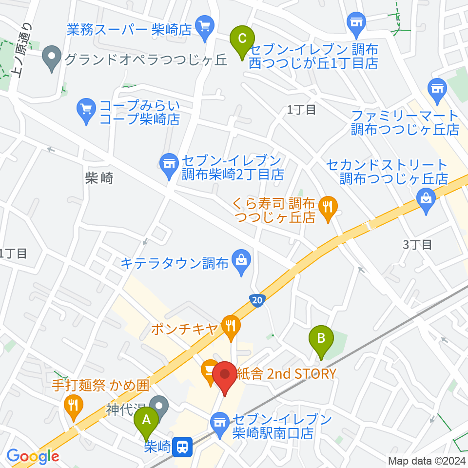 柴崎RATHOLE周辺のホテル一覧地図