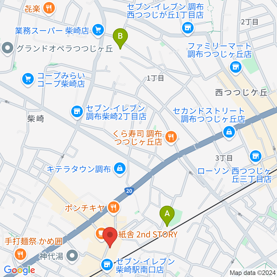 柴崎RATHOLE周辺のホテル一覧地図