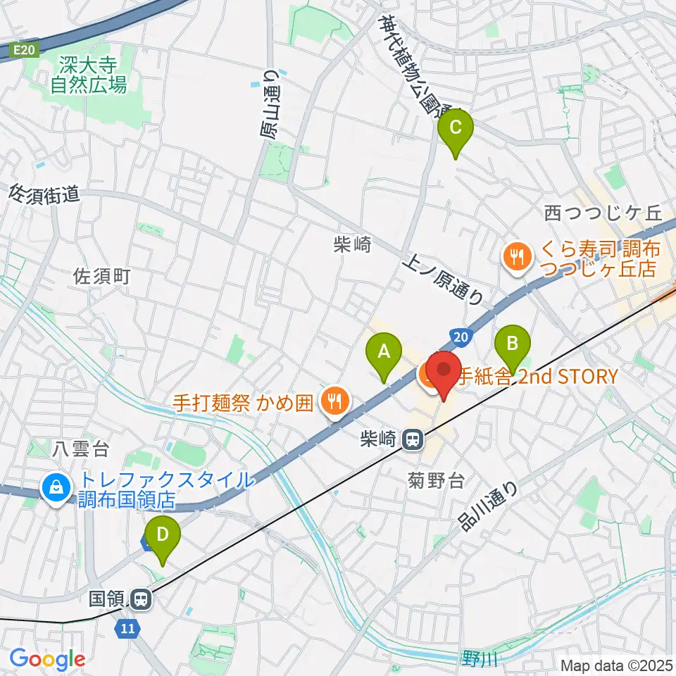 柴崎RATHOLE周辺のホテル一覧地図