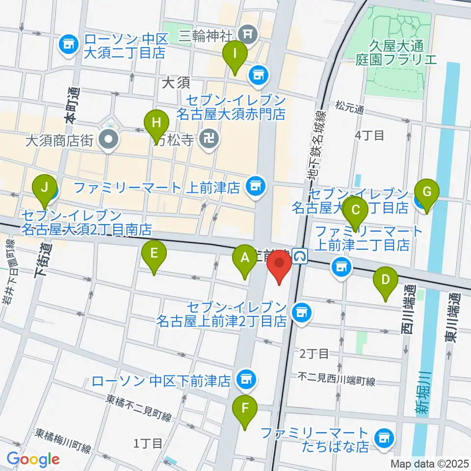 名古屋マーブルレコード周辺のホテル一覧地図