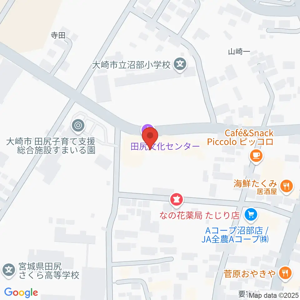 大崎市田尻文化センター周辺のホテル一覧地図