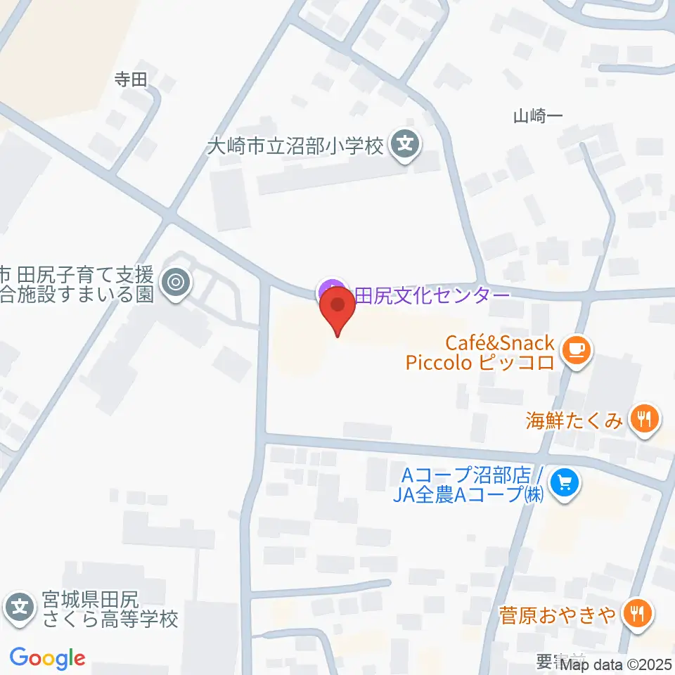 大崎市田尻文化センター周辺のホテル一覧地図
