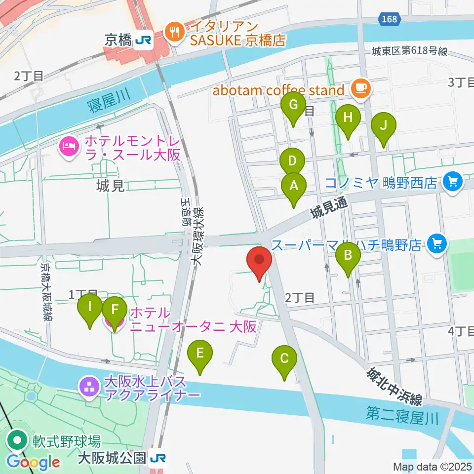 クレオ大阪東周辺のホテル一覧地図