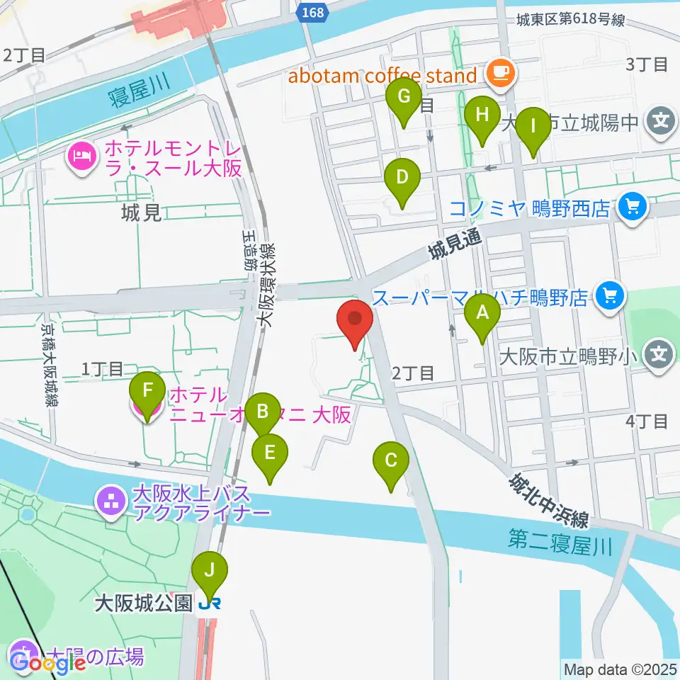 クレオ大阪東周辺のホテル一覧地図