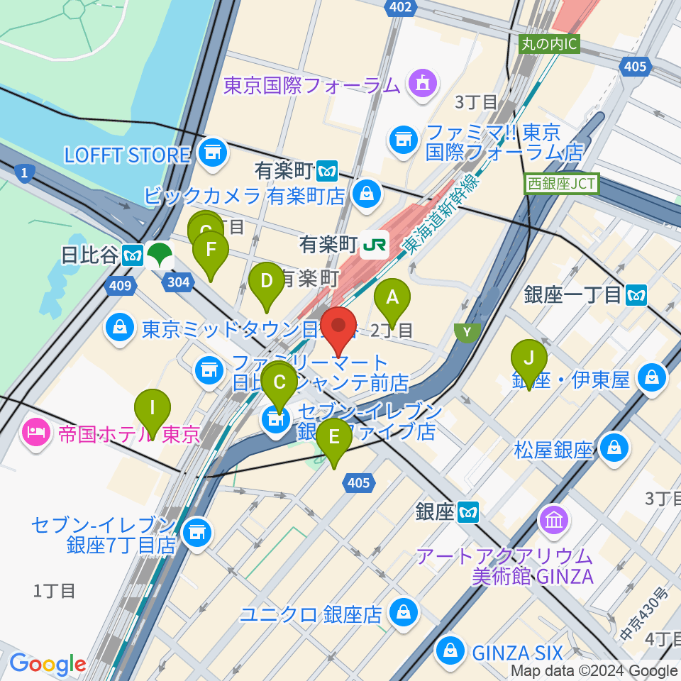 プラネタリアTOKYO周辺のホテル一覧地図