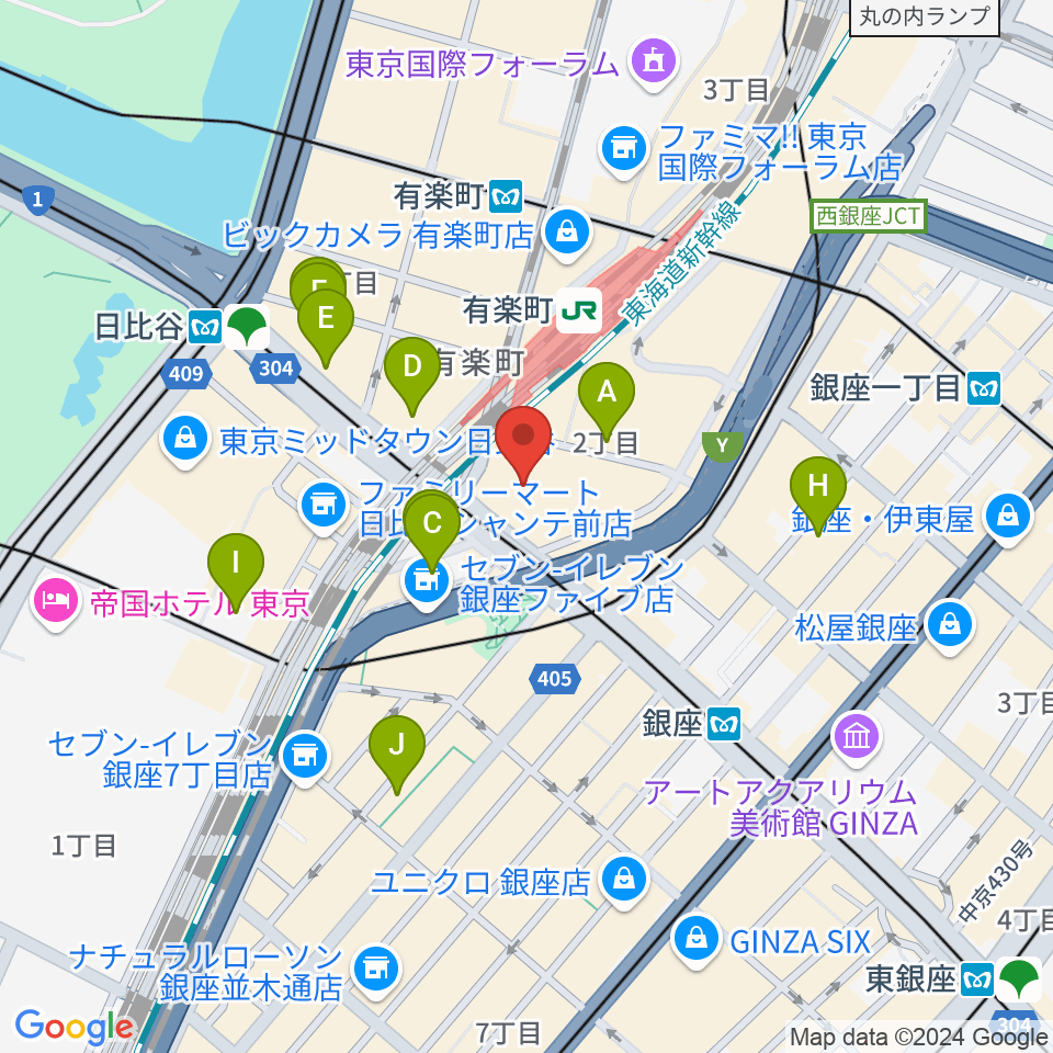 プラネタリアTOKYO周辺のホテル一覧地図