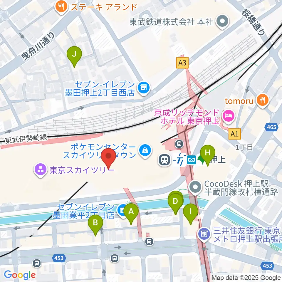 プラネタリウム天空周辺のホテル一覧地図