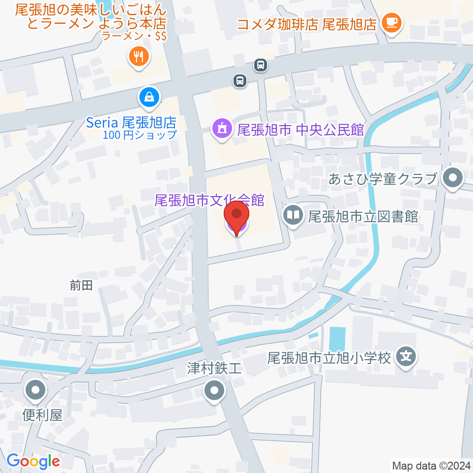 尾張旭市文化会館周辺のホテル一覧地図