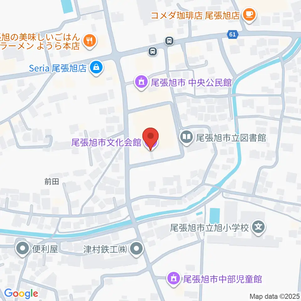 尾張旭市文化会館周辺のホテル一覧地図