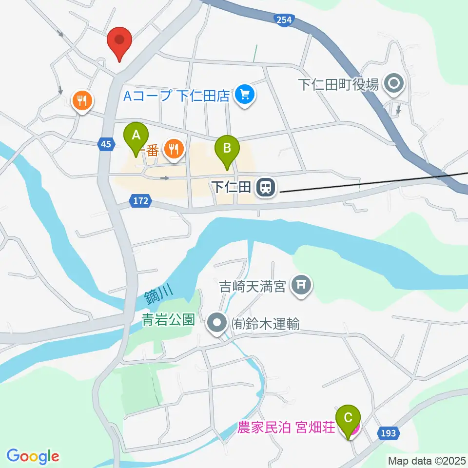下仁田町文化ホール周辺のホテル一覧地図