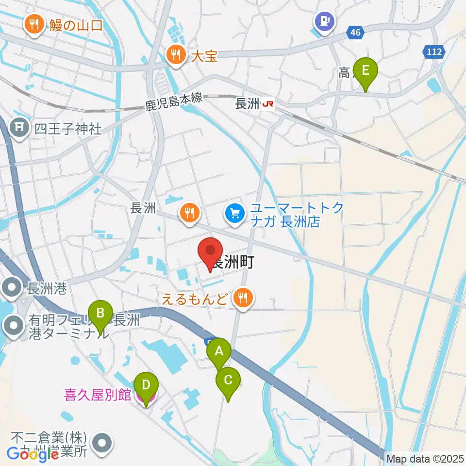ながす未来館周辺のホテル一覧地図