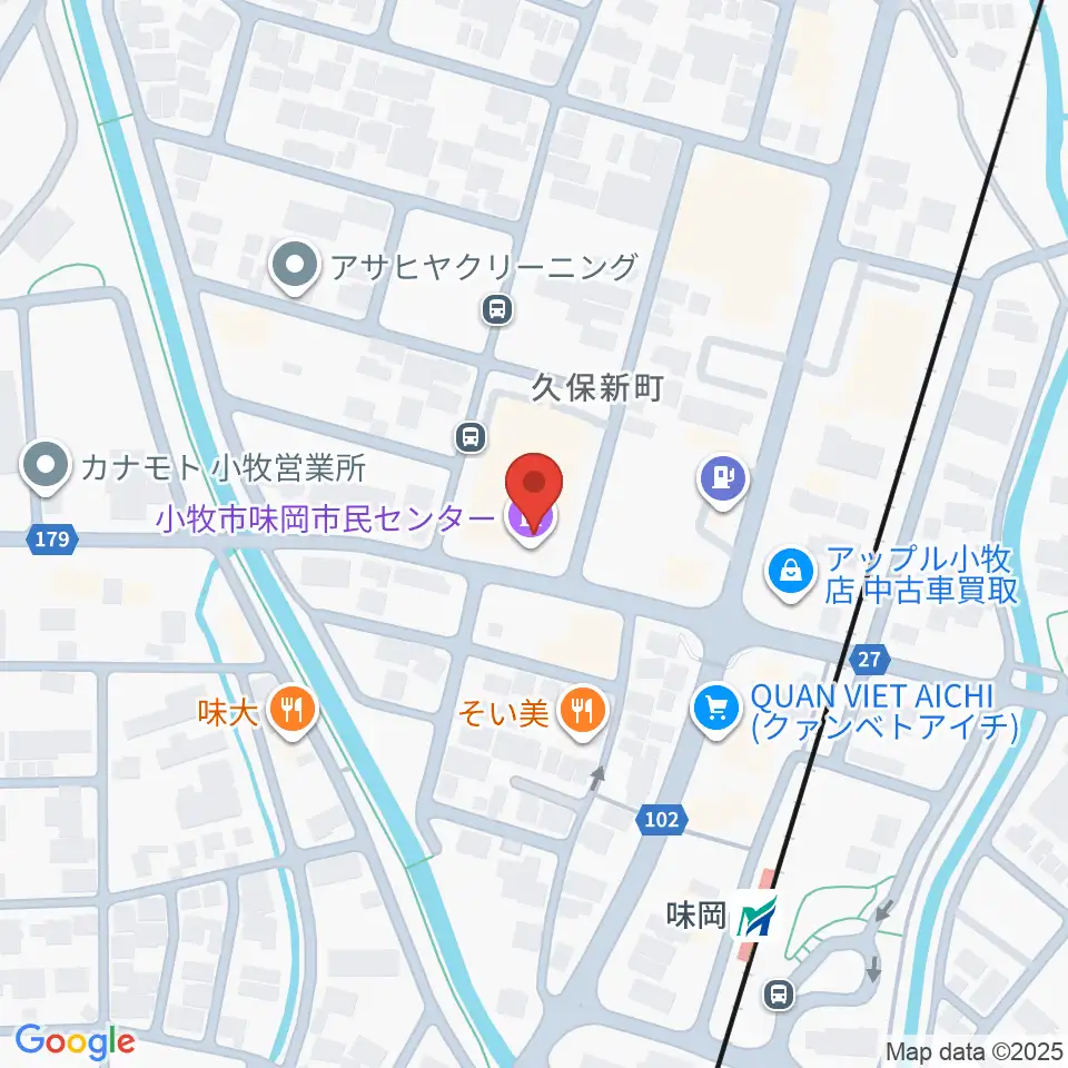 小牧市味岡市民センター周辺のホテル一覧地図