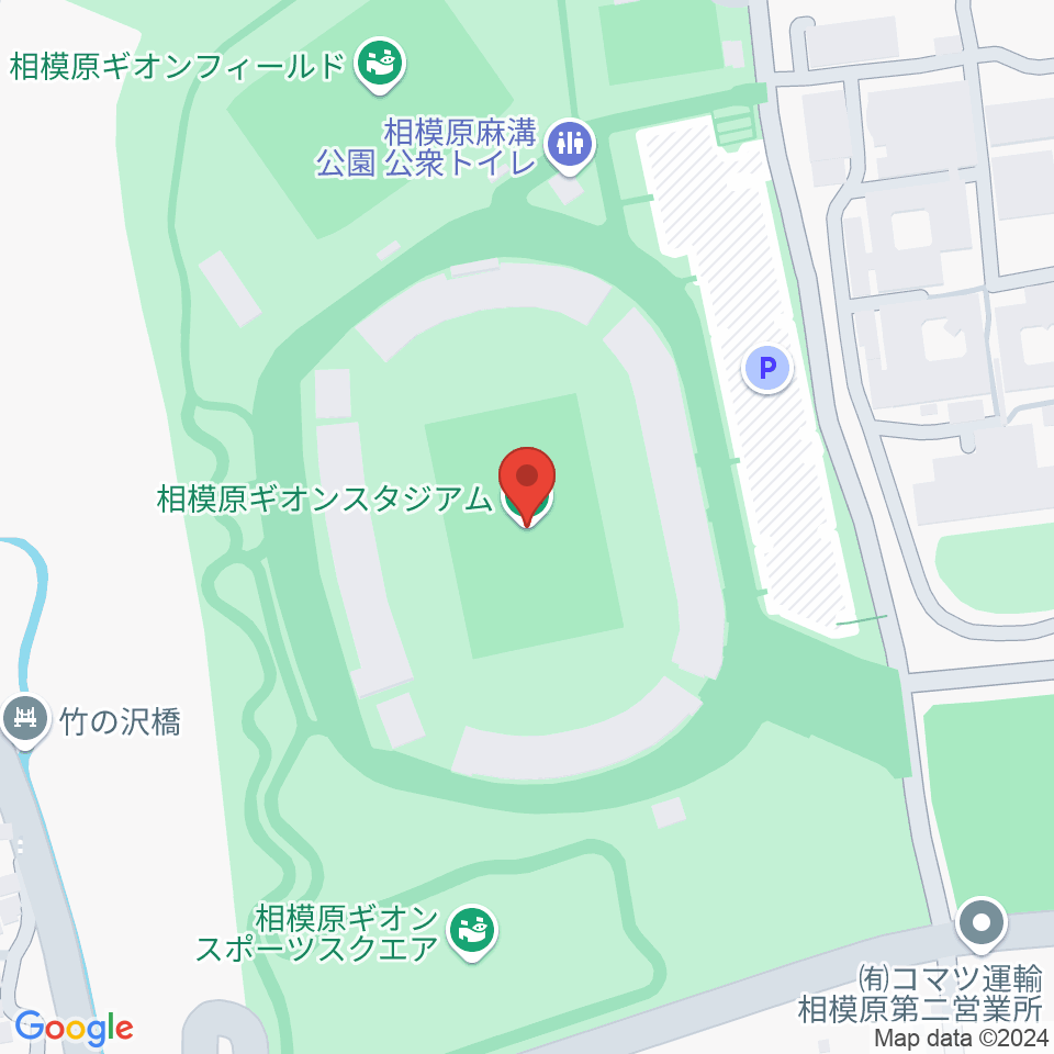 相模原ギオンスタジアム周辺のホテル一覧地図