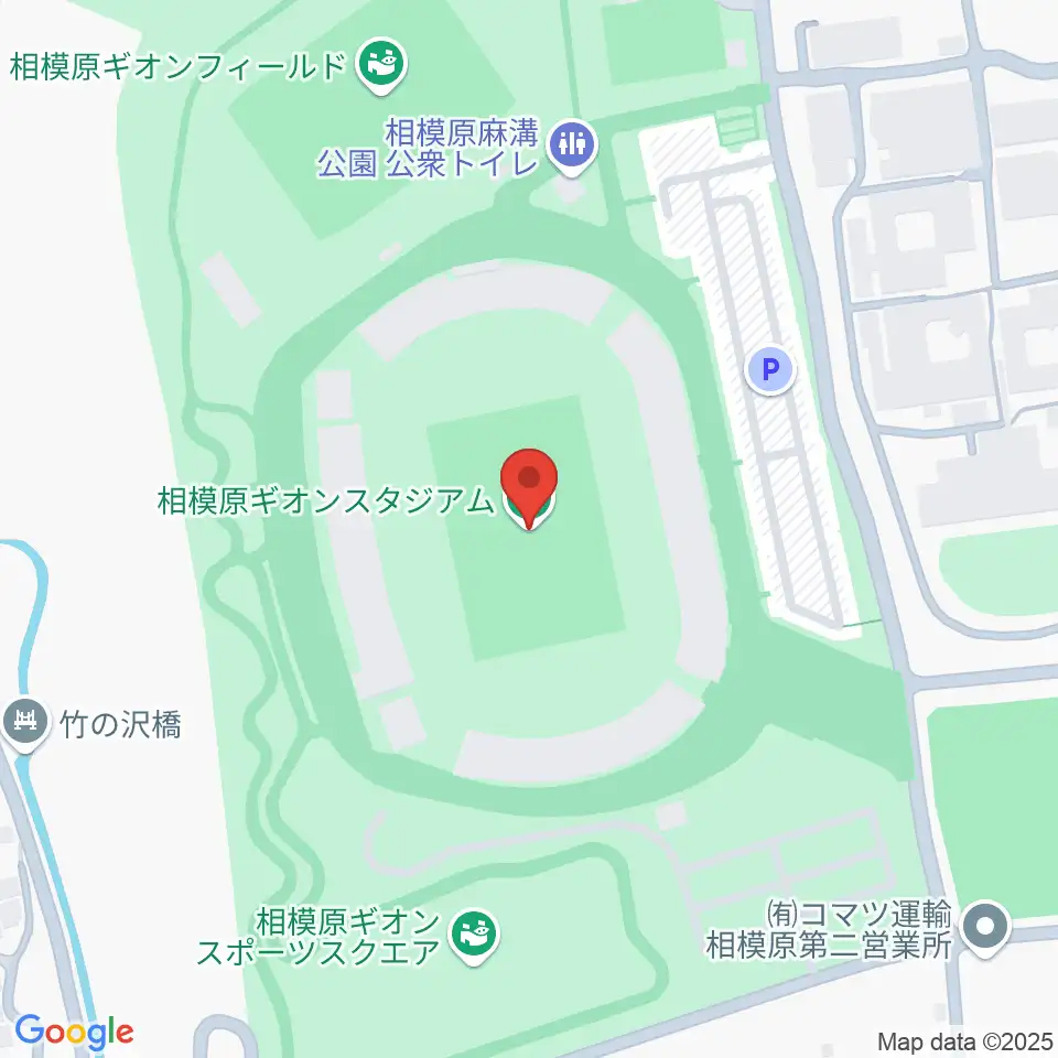 相模原ギオンスタジアム周辺のホテル一覧地図