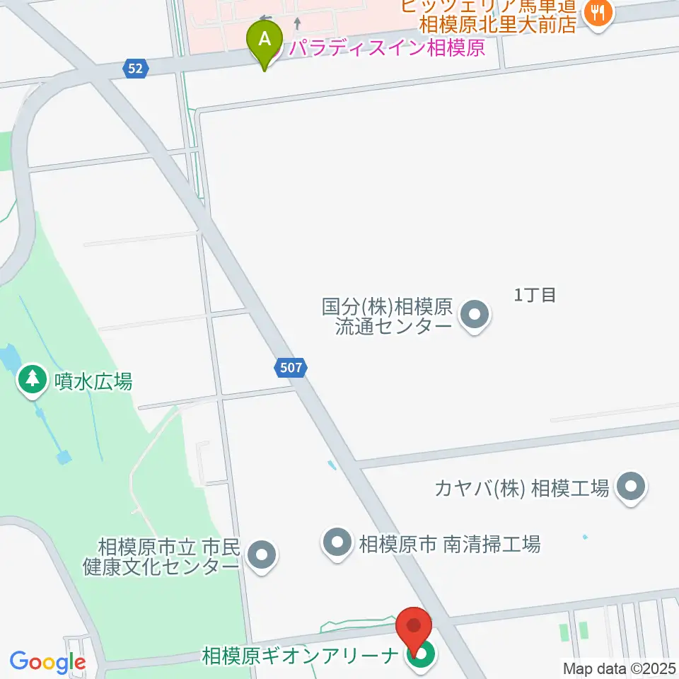相模原ギオンアリーナ周辺のホテル一覧地図