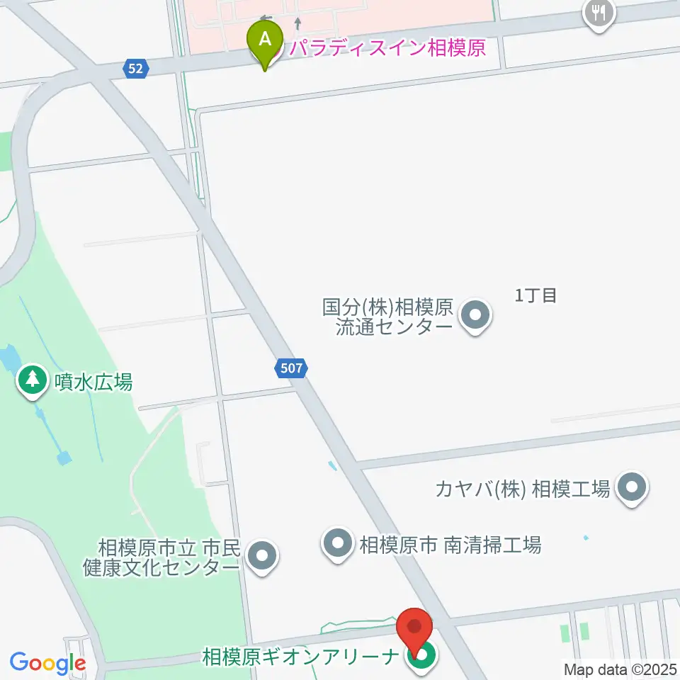相模原ギオンアリーナ周辺のホテル一覧地図