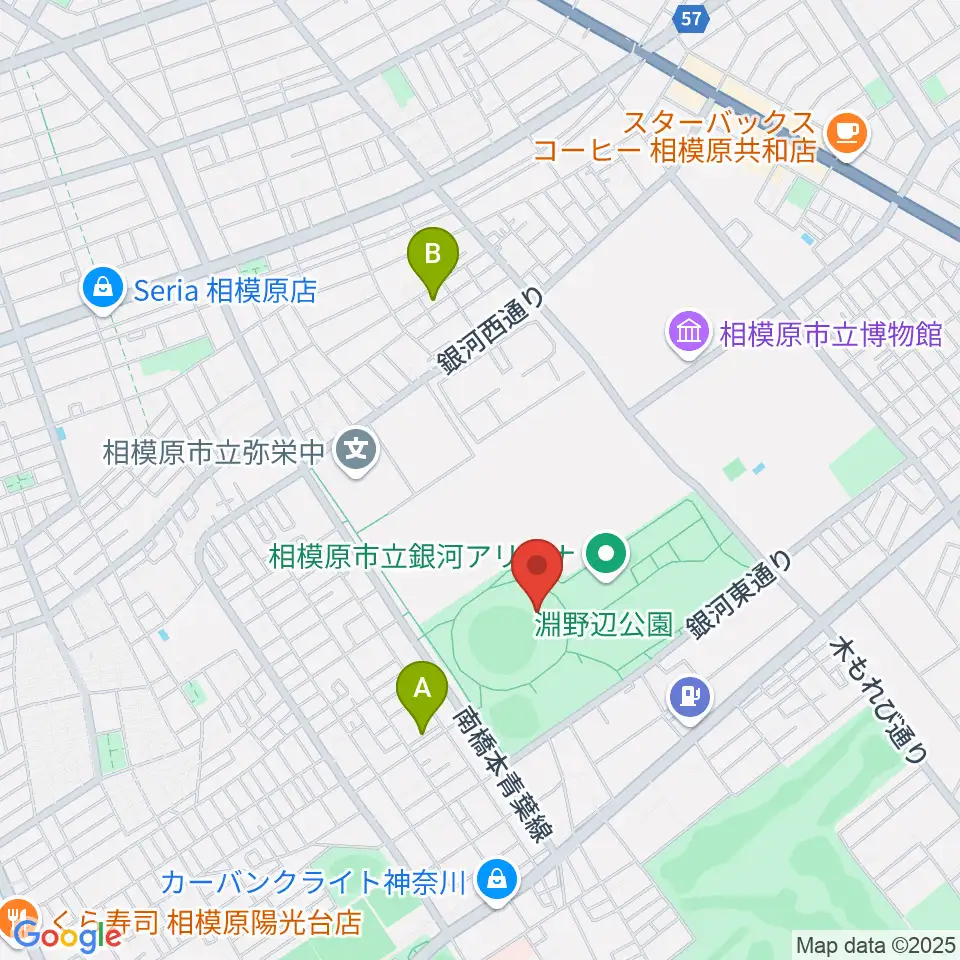サーティーフォー相模原球場周辺のホテル一覧地図