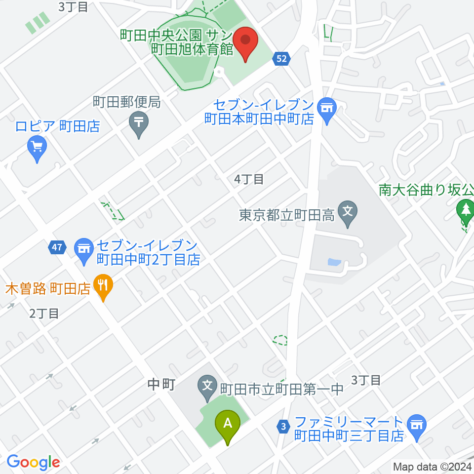 サン町田旭体育館周辺のホテル一覧地図