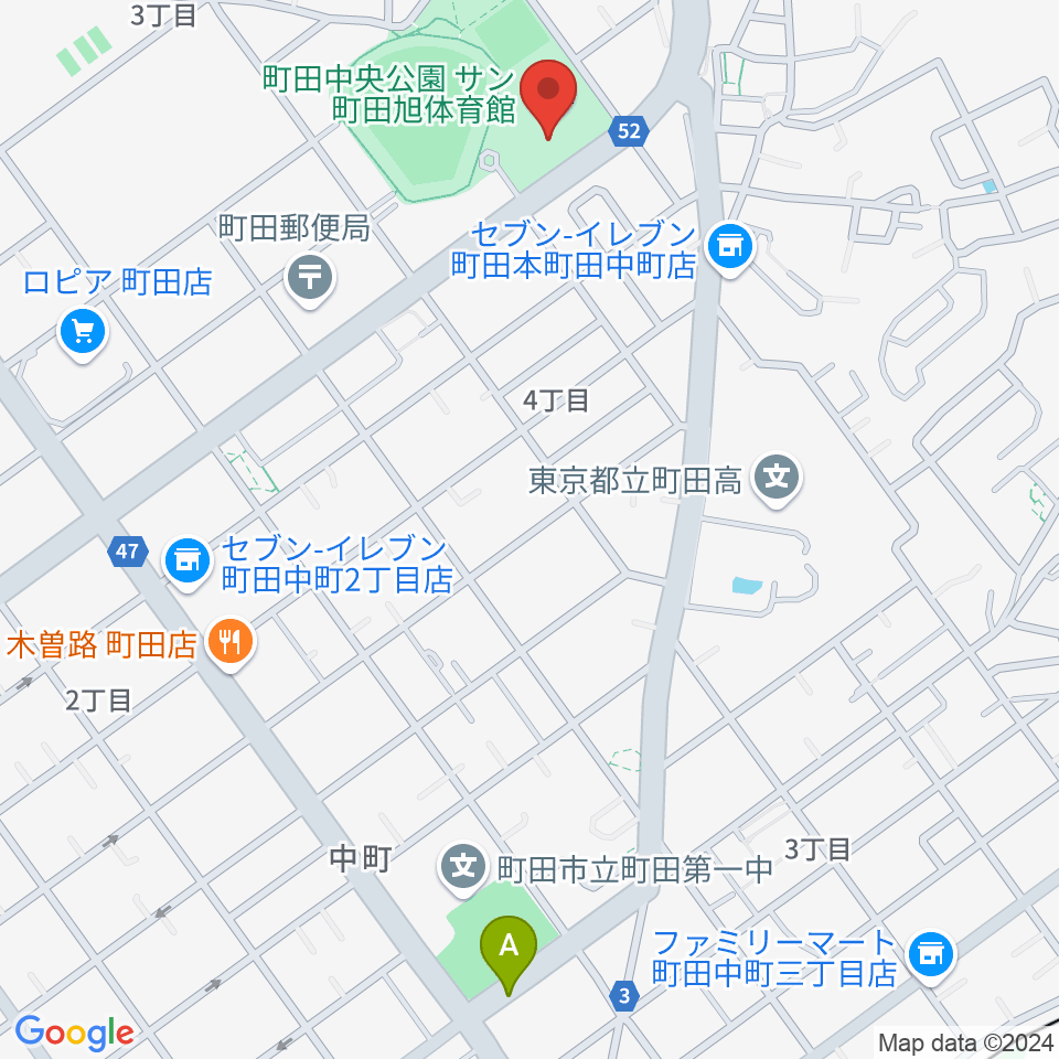 サン町田旭体育館周辺のホテル一覧地図