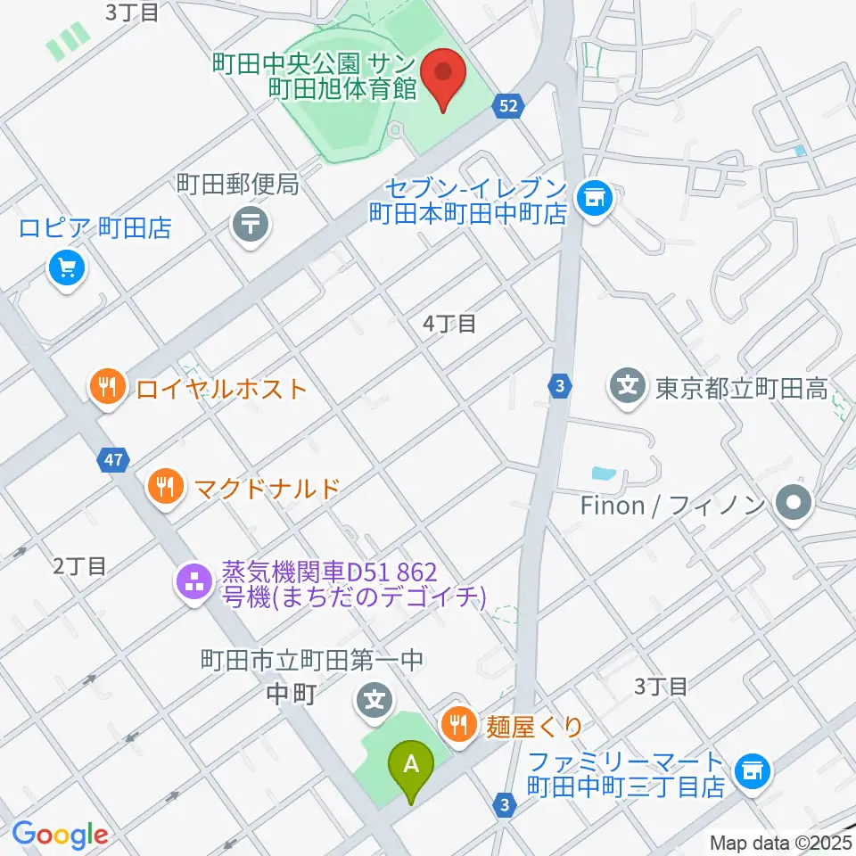 サン町田旭体育館周辺のホテル一覧地図
