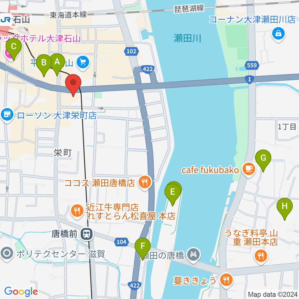 アンネの音楽教室周辺のホテル一覧地図