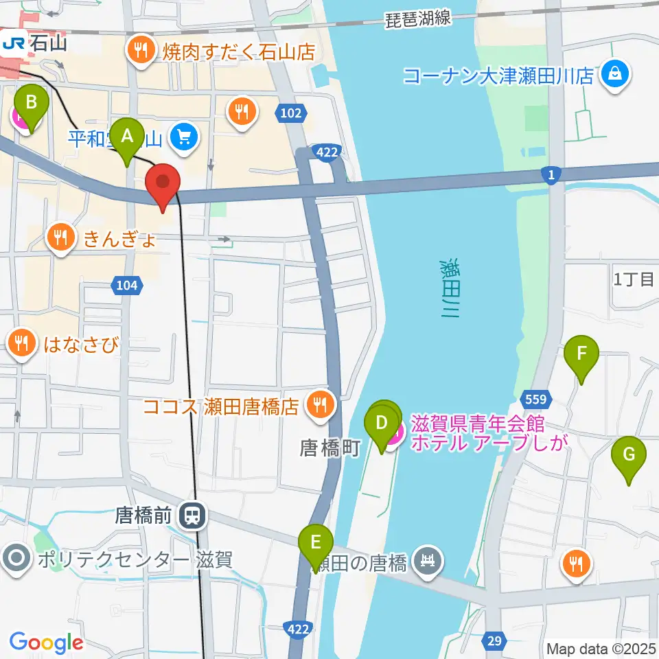 アンネの音楽教室周辺のホテル一覧地図