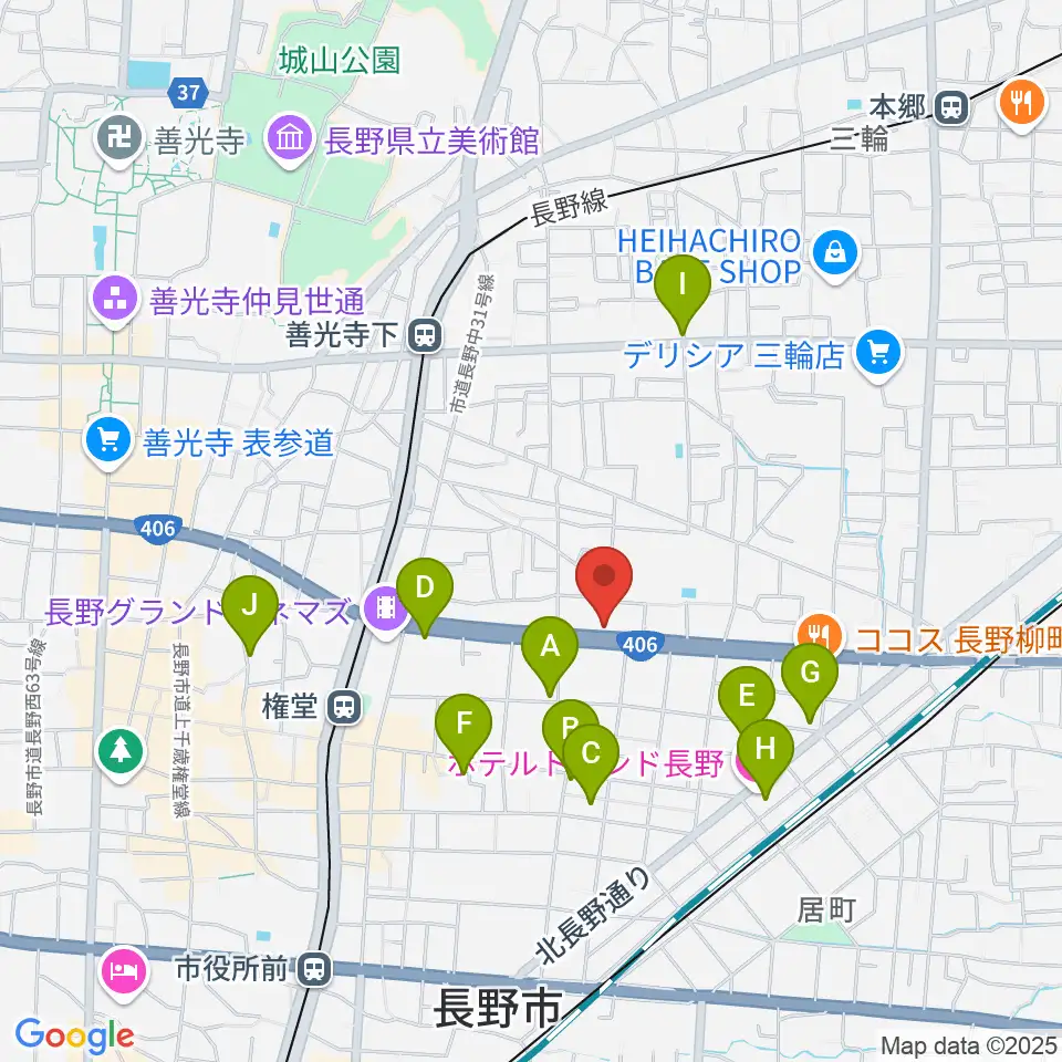 ウインナー楽器周辺のホテル一覧地図