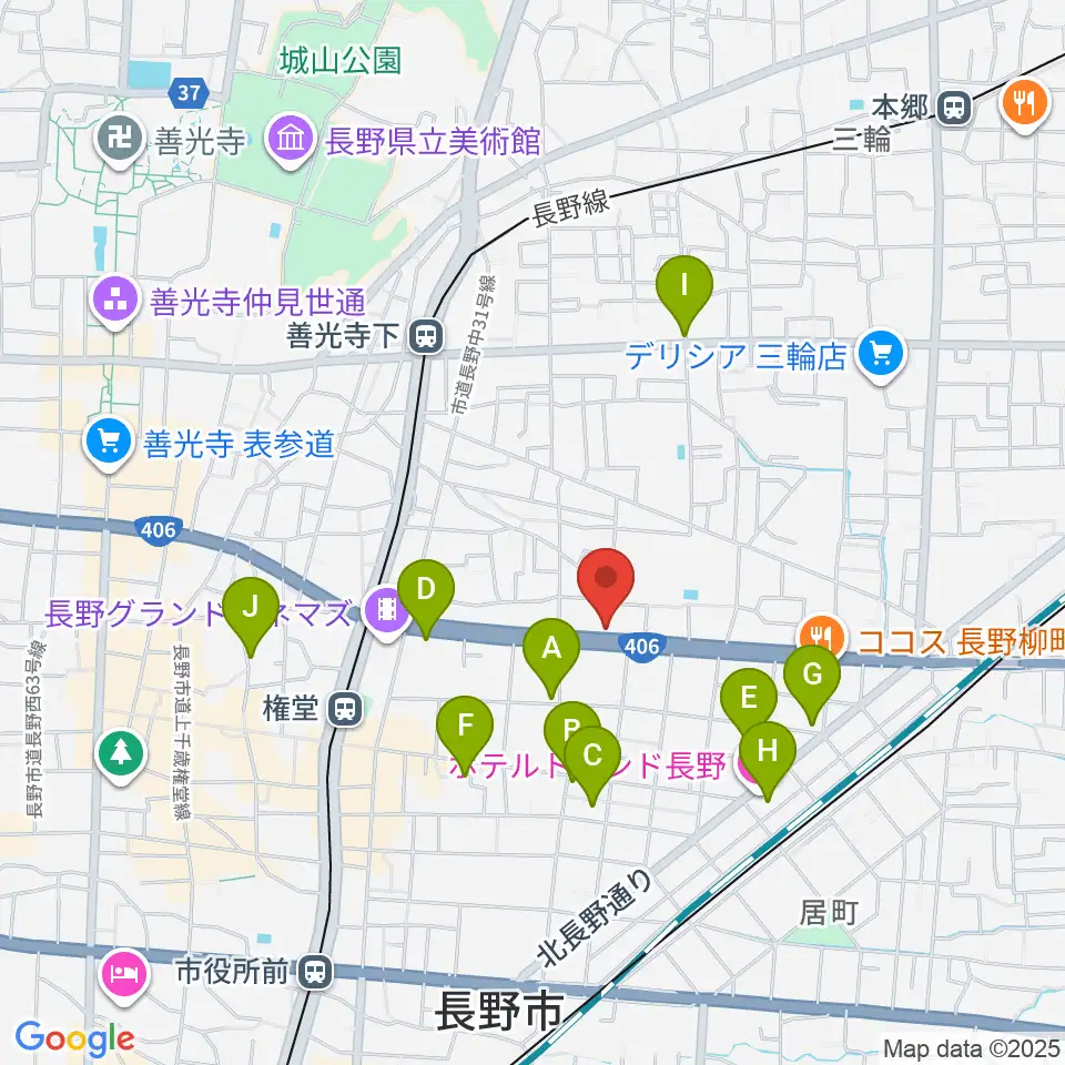 ウインナー楽器周辺のホテル一覧地図