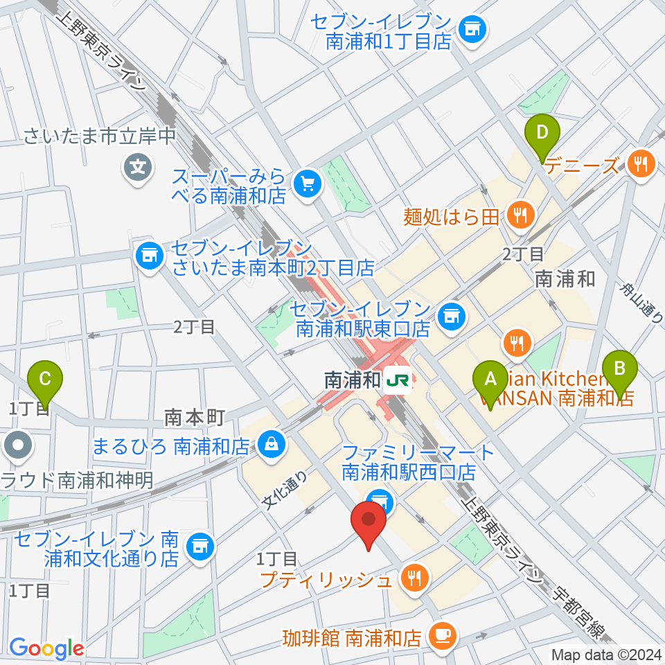 スタジオパックス南浦和店周辺のホテル一覧地図